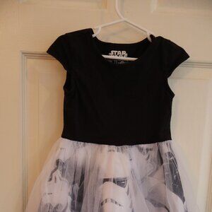 Star Wars Girls Tulle dress with stormtrooper detail XS 4/5